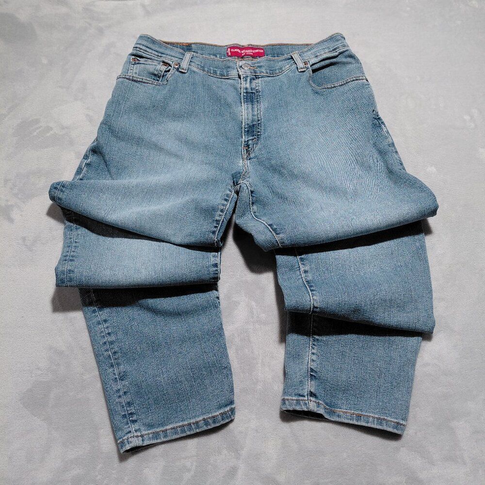 VTG Levis 550 Womens 16 MIS M Mom Jean 80s Relaxed Fit Tapered Leg SS Inseam